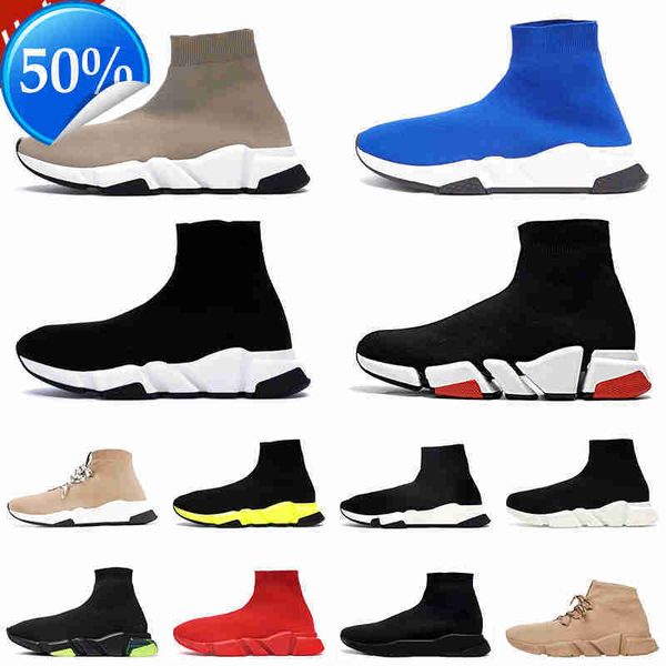 

2023 speed sock shoes men women graffiti red white triple black lace-up triple beige green grey mens womens trainers outdoor platform sneake