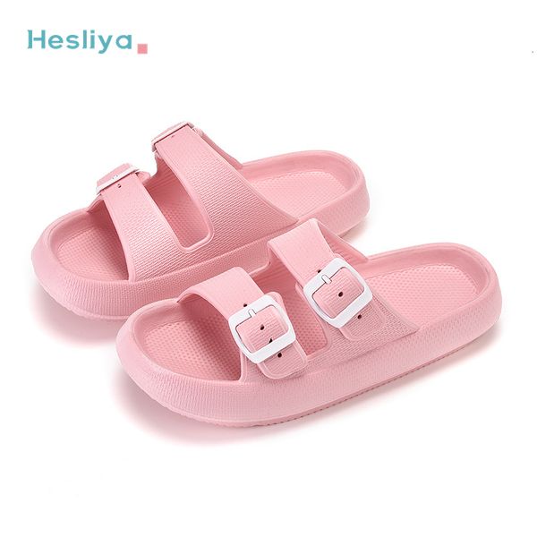 

slippers platform home sandals woman summer flip flops men women casual clogs fahion breathable soft beach shoes 230329, Black