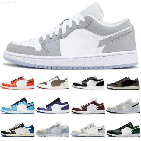 

2022 new men basketball shoes 1 low reverse mocha fragment white camo unc wolf grey shadow toe 1s court purple bred toe mens women trainers
