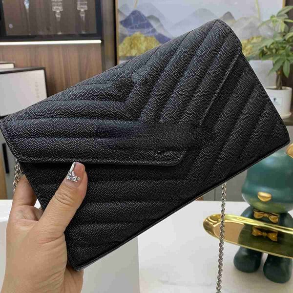 

messenger leather designer women's chain yslss new bag fashion versatile envelope large capacity cowhide small square trend lou8