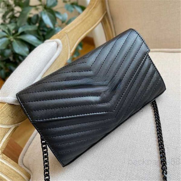 

shoulder designer genuine bag yslsbags leather fashion new women's bag chain large capacity brand small square with crossbody ps0x