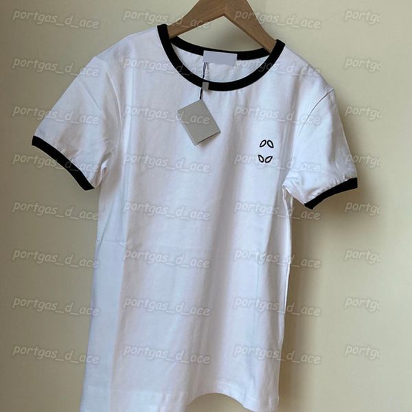 

white embroidery women t shirt short sleeve tees fashion street style casual summer, Black