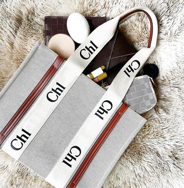

woody fashion womens tote bag luxury small medium beach bag mens canvas shopping shoulder bags designer handbag wallets purse large capacity