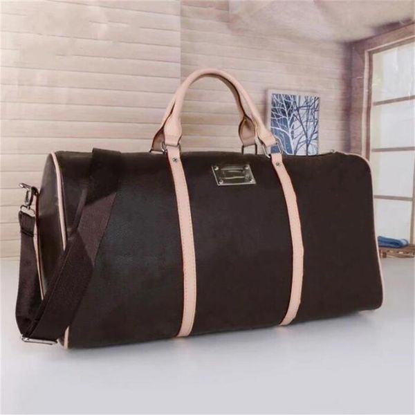

men fashion duffle bag black pu travel bags mens handle luggage gentleman business totes with shoulder strap praise an2052