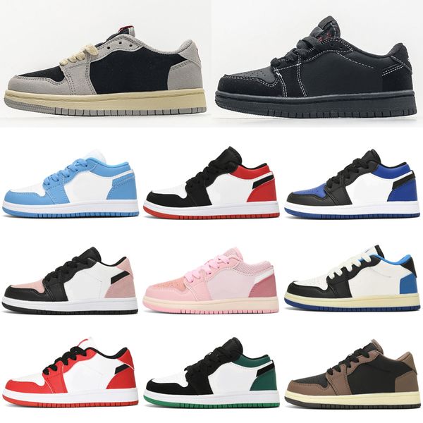 

kids basketball shoes travis 1s 1 designer low sneakers toddler boys mocha baby sport kid shoe youth infants children boy girls athletic out