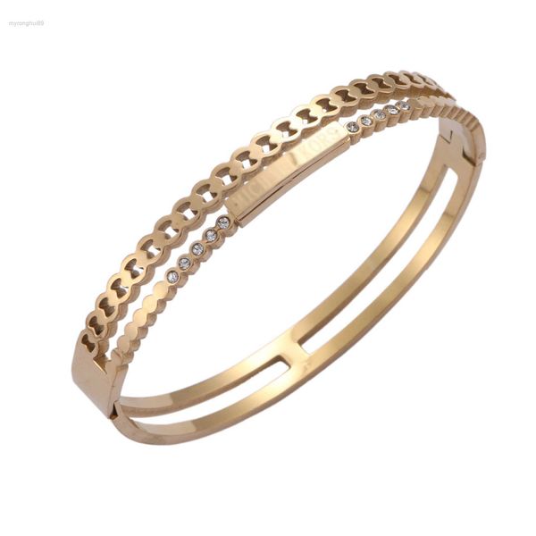 

bangle simple and fashionable titanium steel bracelet, color retention stainless z8ku, Black