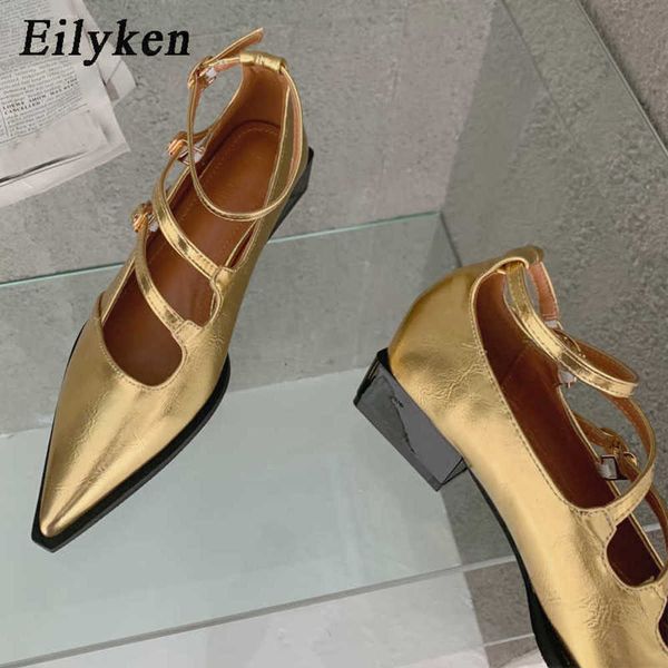 

dress shoes 2023 new women pumps fashion pointed toe ankle buckle ladies casual ballet shoes soft sole shallow female mujer 221130, Black