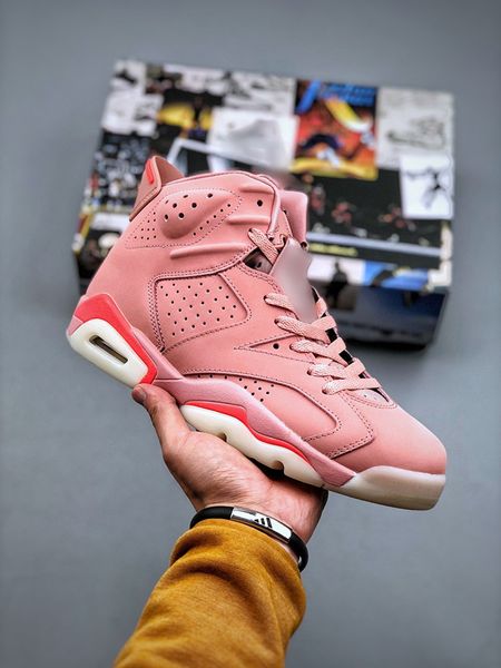 

new release basketball shoes mens jumpman 6s millennial pink rust pinkbright crimson men outdoor sneaker trainers jumpman vi designer sports