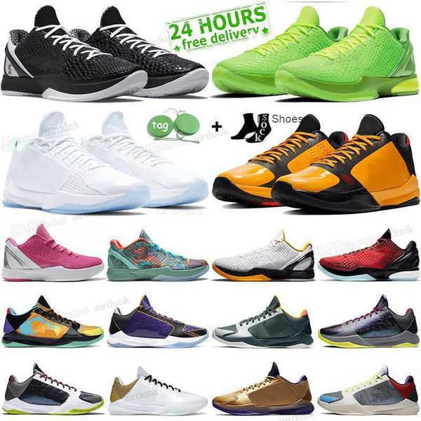 

mamba 5 basketball shoes men rings protro bruce lee del sol mambas 6 mambacita grinch chaos mens alternate outdoor sports trainers lakers 24, Black