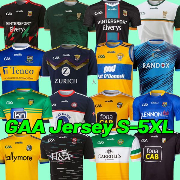 

2022 kerry galway dublin gaa rugby jerseys soccer jersey 21 22 tyrone tipperary cork classic home away shirt mayo meath wexford mayo longfor, Black;gray