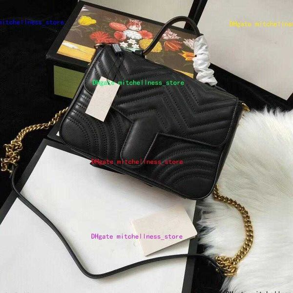 

new style luxury designer marmont shoulder bags women chain crossbody bag pu leather handbags purse female messenger tote bag