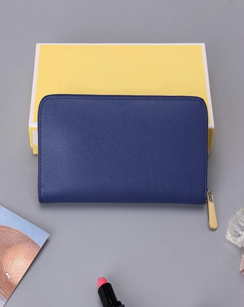 

whole 6 colors fashion women wallet famous single zipper wallets female genuine leather purse with box card8584001, Red;black