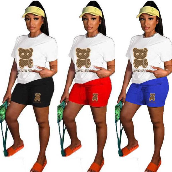 

wholesale womens designer clothing tracksuits short sleeve two piece outfits personalized print casual two-piece set plus size 3xl 4xl 5xl, Gray