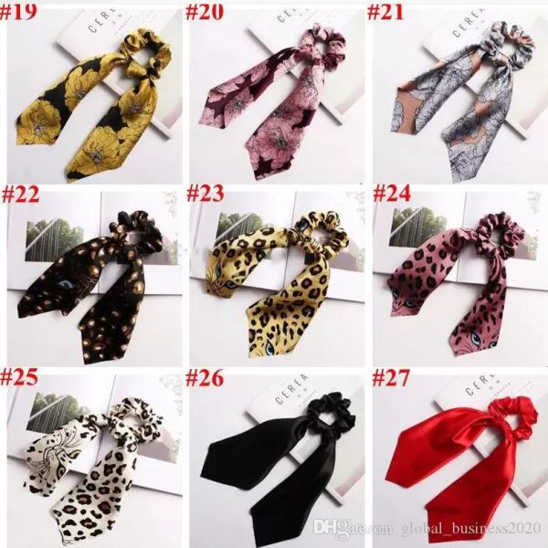 

silk scarve ribbon headscarf neckerchief scrunchie retro printed headband ponytail hairband uniform satin scarves business ycp4854 ere &#039, Silver