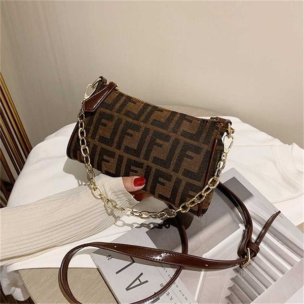 

2023 designer bag handbag french club mahjong net red chain underarm