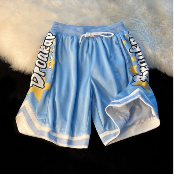 

womens shorts y2k basketball summer american oversize loose joker casual sweatpants korean version of fivepoint 230330, White;black