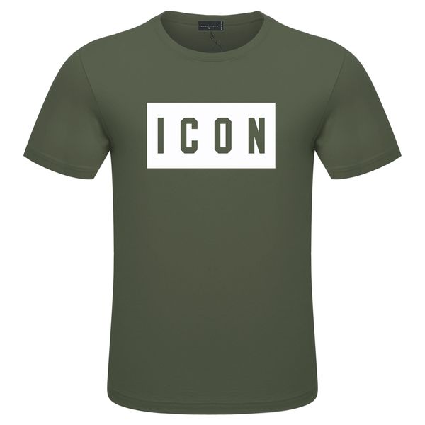 

dsq2 dsqicon2 icon 2023 printed shirts men and women o-neck classic fashion trend for simple street brand short brand short sleeve, White;black