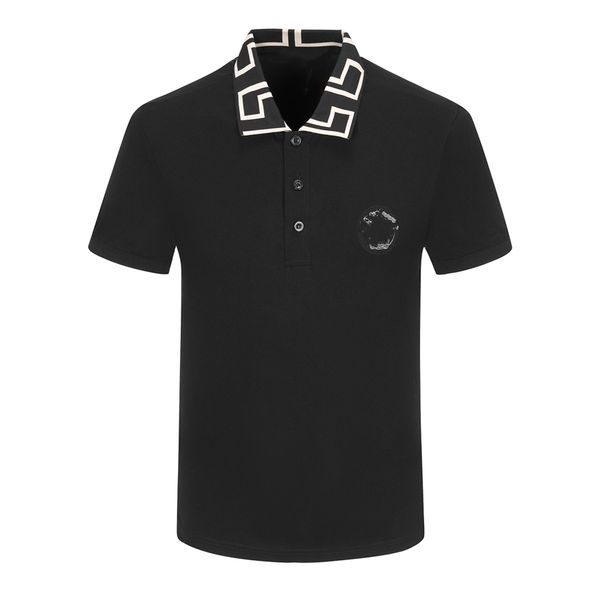 

casual men's shirt 2023 medusa fashion brand business work travel vacation couple spring and summer slim short sleeve shirt -l-xl-2xl, White;black