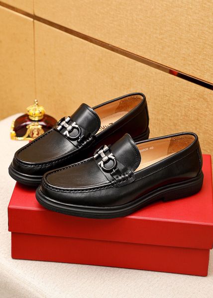 

2023 mens designer dress shoes formal patchwork fashion handmade wedding party oxfords men brand casual platform flats size 38-45, Black