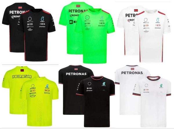 

f1 formula one round neck t-shirt 2022 racing short sleeve same custom