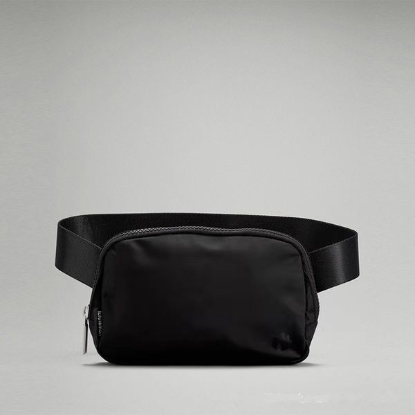 

keychains lulus outdoor bags women men waist bag gym elastic adjustable strap zipper fanny pack, Silver