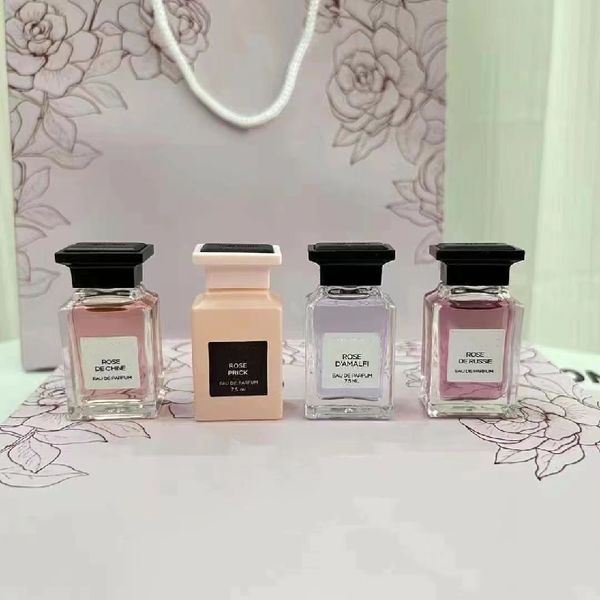 

perfumes 7.5ml*4 edp floral rose perfume series gift box lady set fast ship