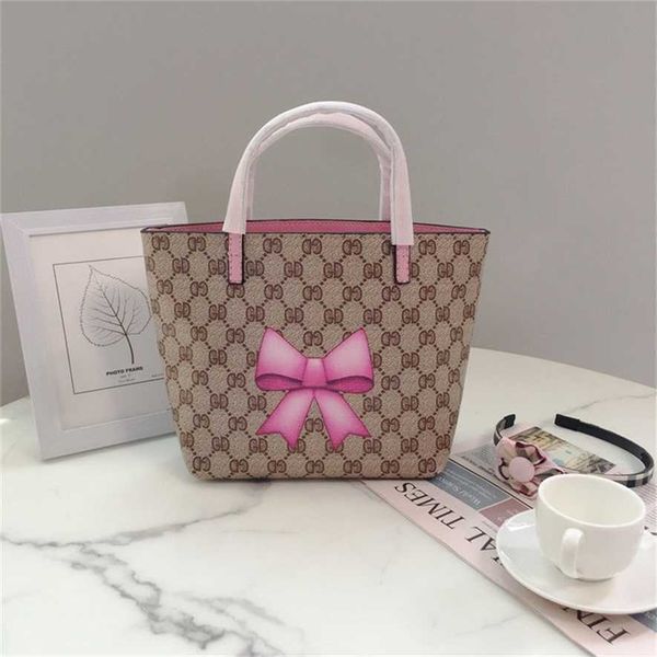 

2023 designer bag handbag women's bags can be customized mixed batches niche and american custom printed pink bow