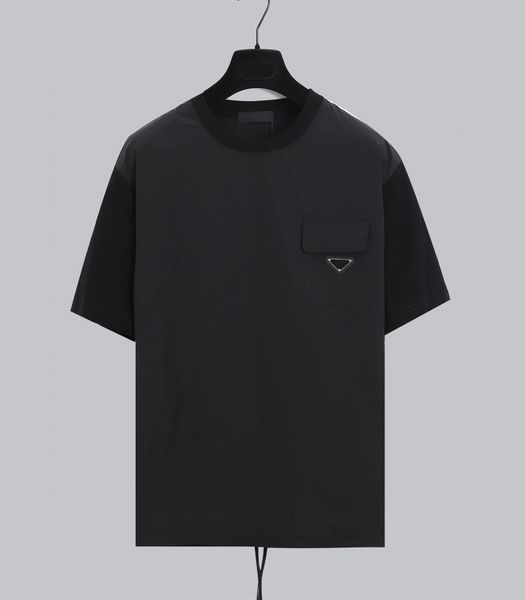 

men's plus tees & polos round neck embroidered and printed polar style summer wear with street pure cotton 12e2d, Black;brown