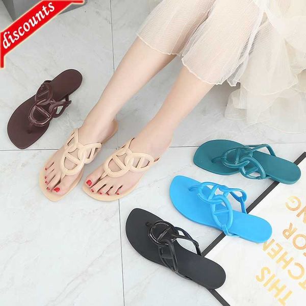 

gk2h women egerie slipper designer flat sandals beach flip flop female new summer net red flat casual family lj3e