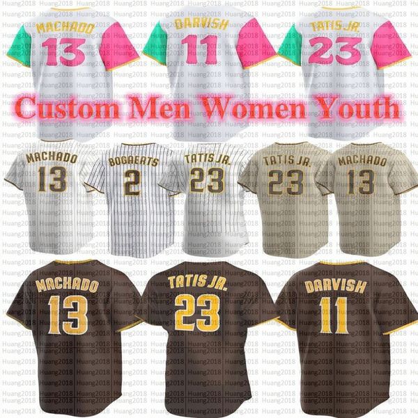 

baseball jersey fernando tatis jr. xander bogaerts manny machado juan soto tony gwynn musgrove cronenworth kim carpenter cruz darvish hader, Blue;black