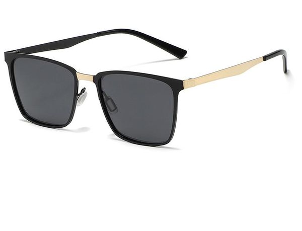 

new police polarized sunglasses men's polarized sunglasses metal square sunglasses driving sunglasses riding glasses 5015, White;black