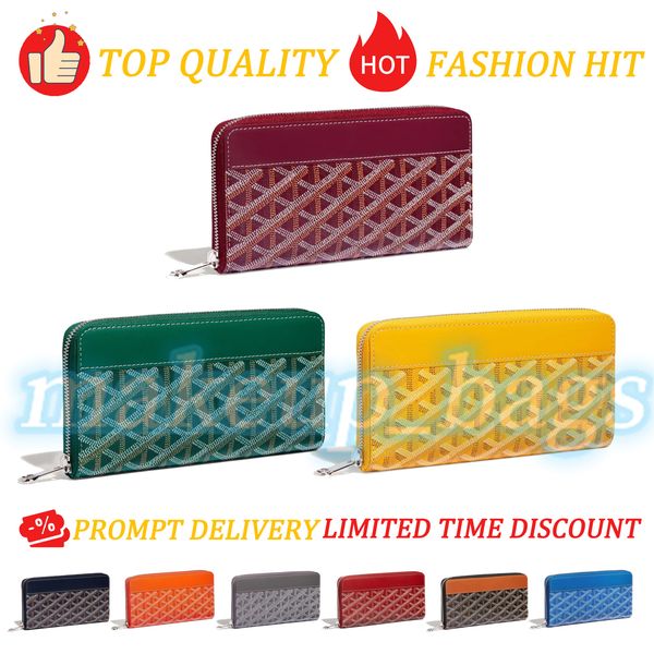 

womens men designer portefeuille weekender lady coin purses long zipper wallets 12 card slots pm cards holder luxury leather pochettes card, Red;blue