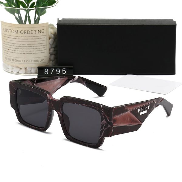 

Designer Sunglasses Classic Eyeglasses Goggle Outdoor Beach Sun Glasses For Man Woman Mix Color Optional Triangular signature
