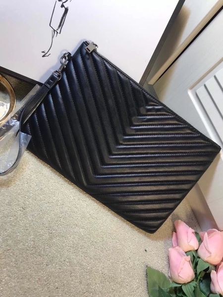 

purse handbags luxury clutch bags fashion leather designers wallets women's bags with two color logo #72, Black;red