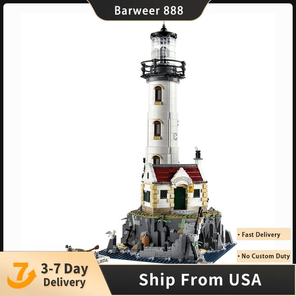 

ideas creative block modular motorised lighthouse with motor model 2065pcs building blocks bricks kids toys gift set compatible 21335