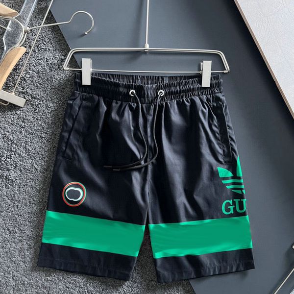 

summer 3-color striped shorts quick drying designer mens medusa beach shorts european lettered casual sports, White;black