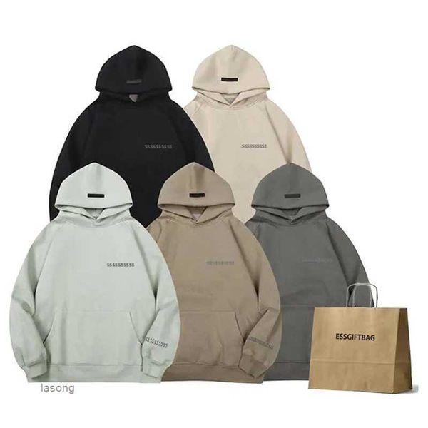 

hoodie mens women designers pull-over hoodies winter warm man clothing thick pullover hoodys reflective essen sweatshirts high1 quality ver, Black