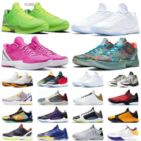 

protro mamba 6 grinch basketball shoes men mambacita bruce lee big stage chaos 5 rings metallic gold mens trainers sports outdoor sneakers r