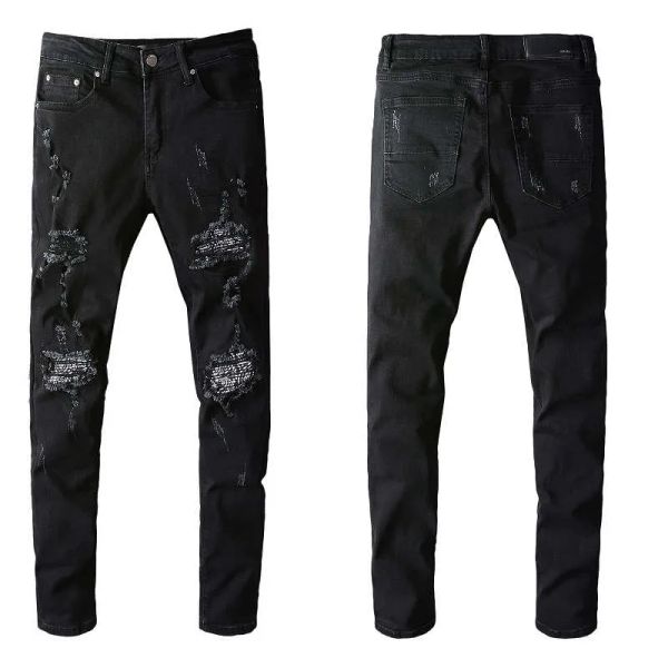 

2022 new arrivals s mens luxury designer denim jeans holes trousers jean coolguy biker pants man clothing #666 oxn ''dolc'&#0, Blue