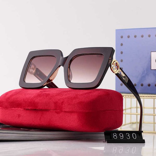 

big g 2022 new fashion generous frame trend sunglasses women, White;black