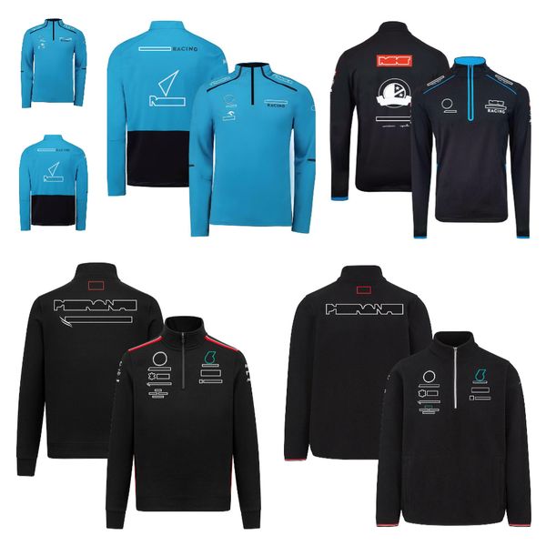 

f1 team dress new long sleeve racing dress half zipper sports sweater coat for men and women