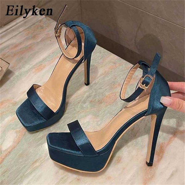 

summer leopard grain pole dancing sandals women ankle buckle strap platform high heels pumps shoes 230306, Black
