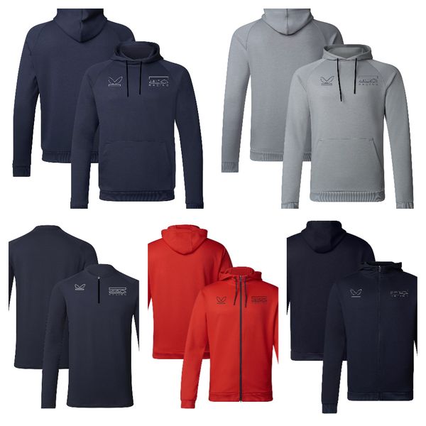 

f1 racing suit team 2023 racers' long sleeve hoodies men's and women's zippered sweater coats