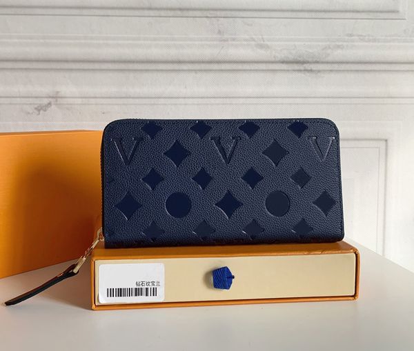 

fashion designer wallet luxury zippy purses womens wallets high-quality embossed flower letters credit card holders ladies zipper money clut, Red;black