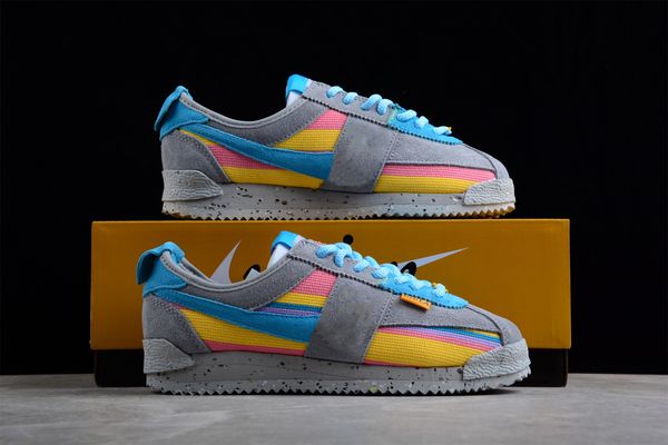 

outdoor & indoor jogging running shoes brand name street wear 50th anniversary x union light smoke grey blue pink yellow men women collectio