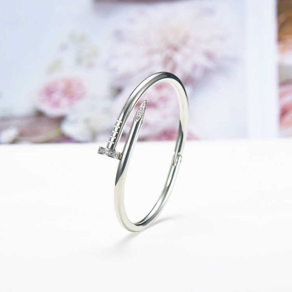 

designer carti bracelet bangle versatile titanium steel studded open bracelet stainless steel titanium steel lovers bracelet, Black