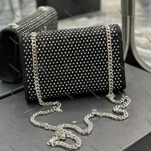 

designer kate shoulder bag classic messenger bag fashion chain crossbody bag adjustable shoulder strap length bronze metal accessories leath