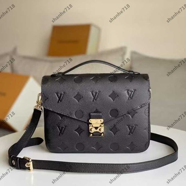 

5a level black emboss lvs metis messenger bag women shoulder crossbody bags louise viuton vutton handbags vintage pochette designer lady pur