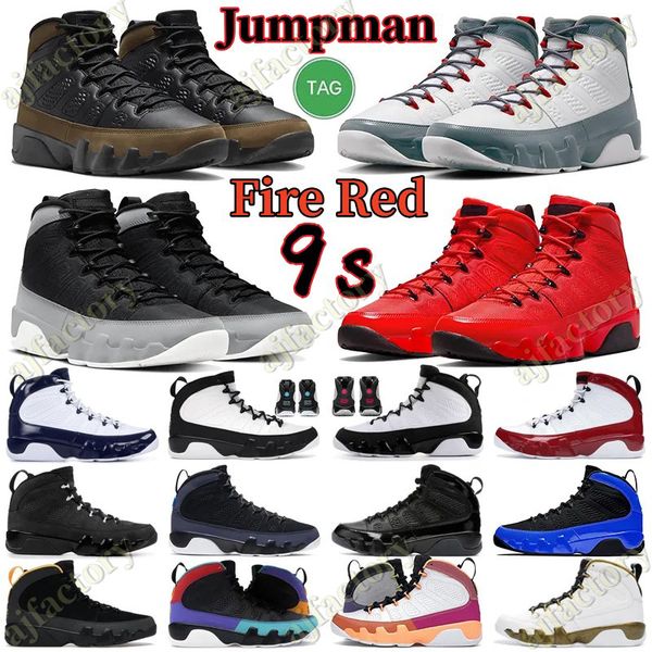 

jumpmans 9 og men basketball shoes 9s fire red light olive concord particle grey university gold racer blue bred patent mens trainers outdoo