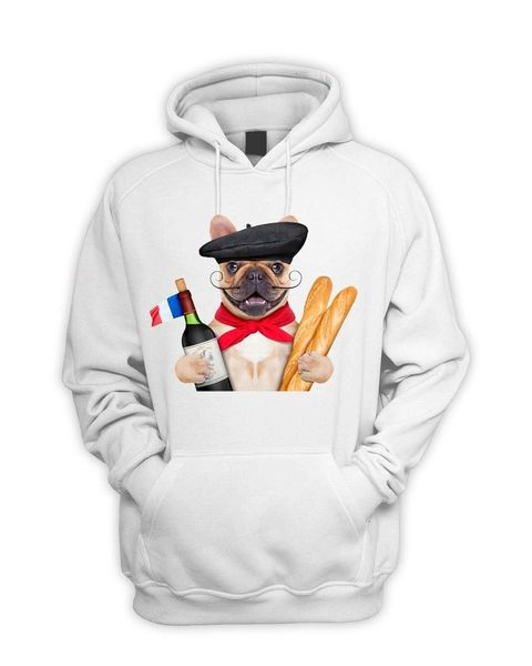 

men s hoodies sweatshirts french bulldog with wine and baguette pouch pocket hoodie funny pet bull dog graphic men oversized hoody male 2303, Black